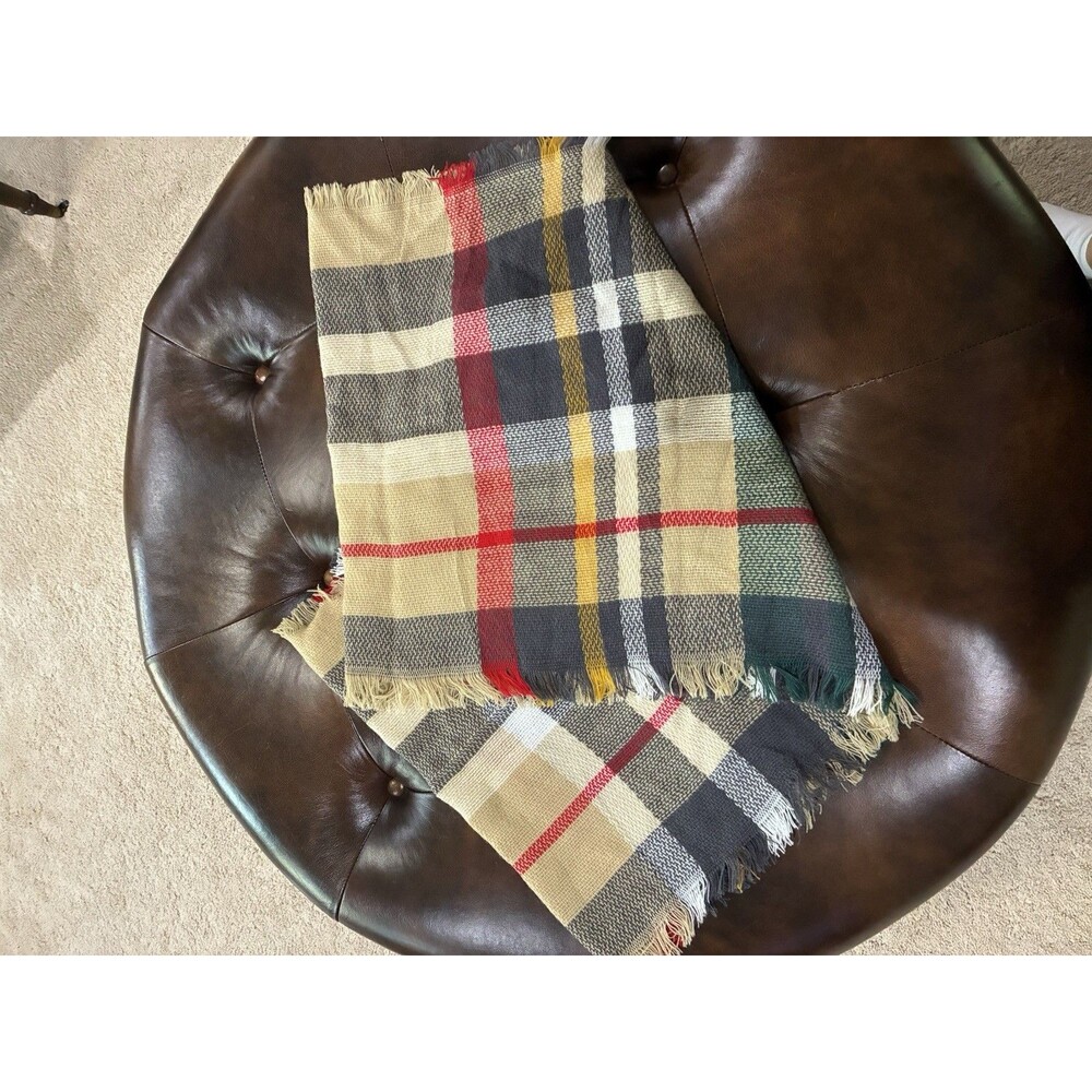 FUNKY MONKEY INFINITY SCARF PLAID FALL WARM